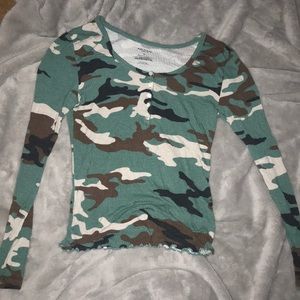 Camouflage Camo light soft girly blouse